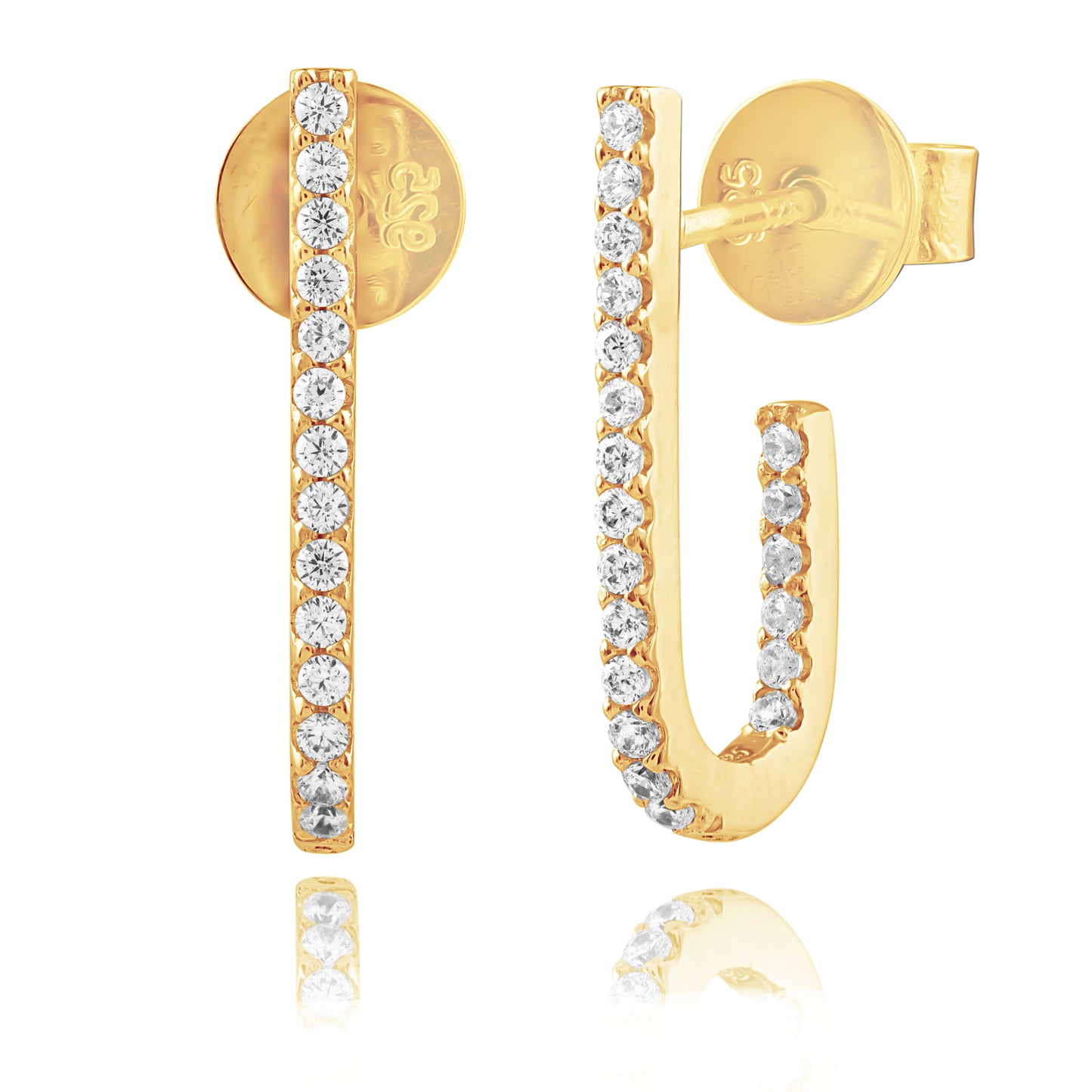 J CZ earrings