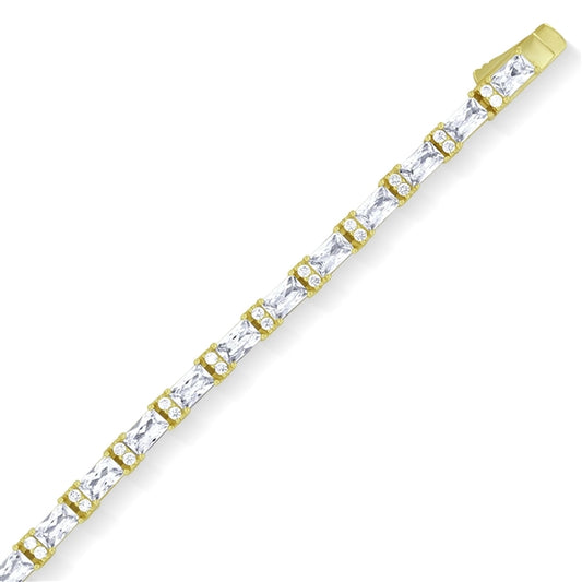 Emerald Cut Tennis Bracelet