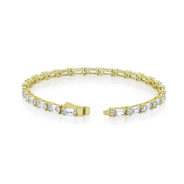 Emerald Cut Tennis Bracelet